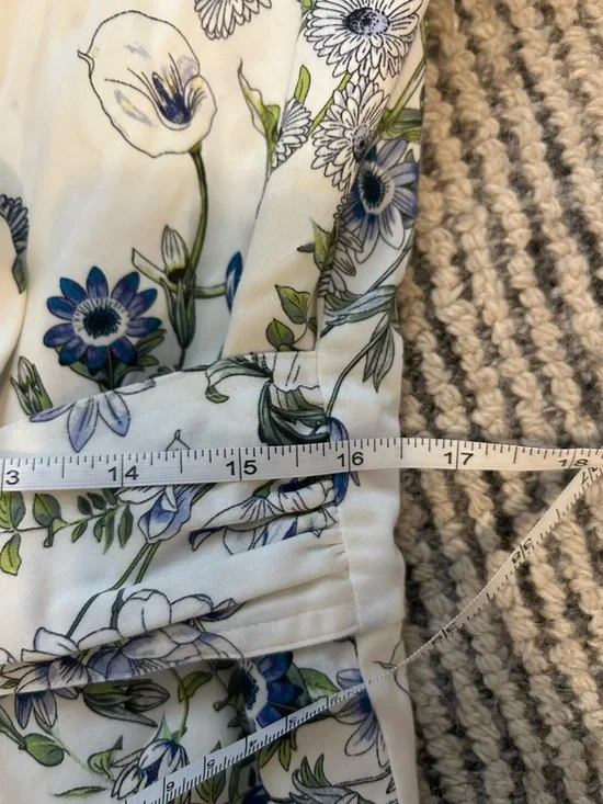 NWT Antonio Melani Grover Clear Skies Ivory Blue Jumpsuit Romper Size 12 - Picture 6 of 14